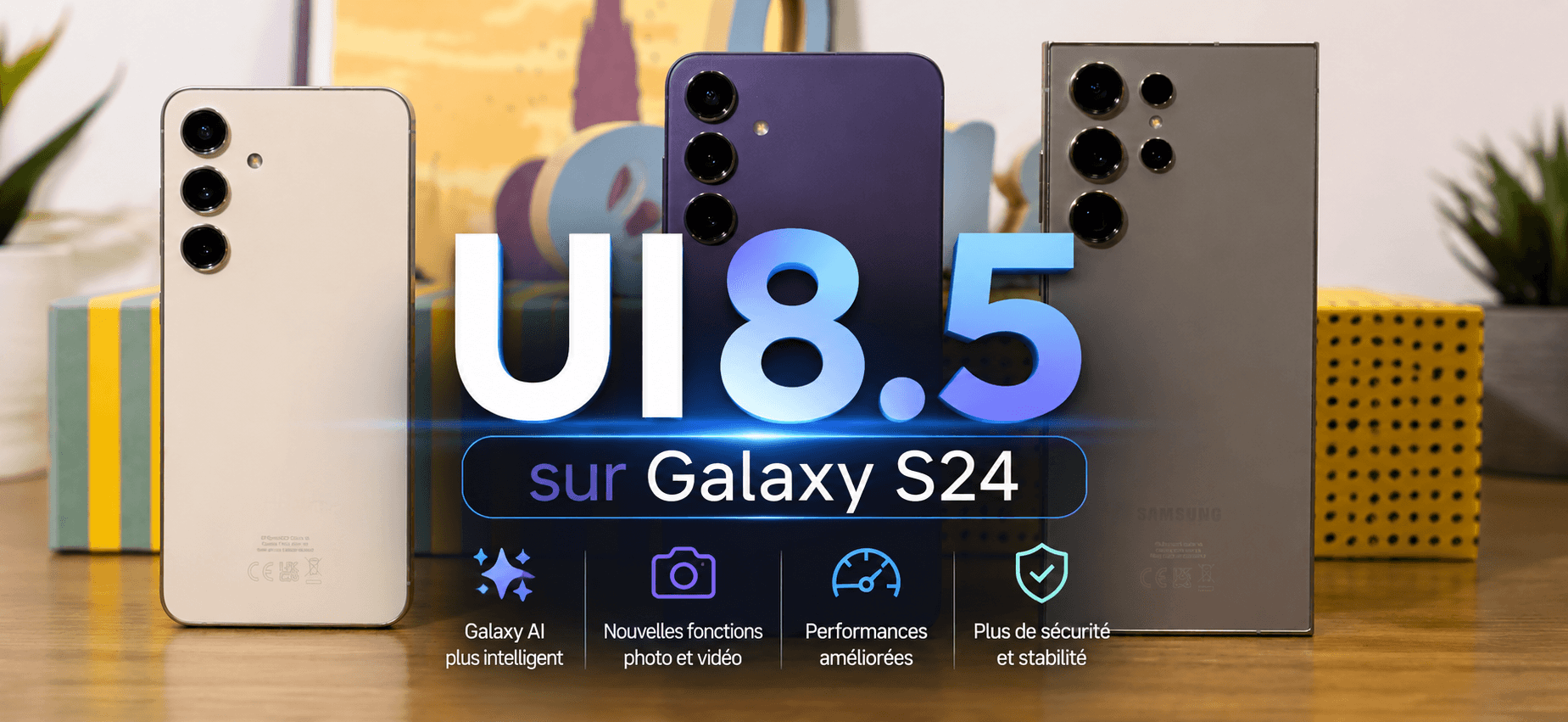 Samsung déploie One UI 8.5 sur les Galaxy S24