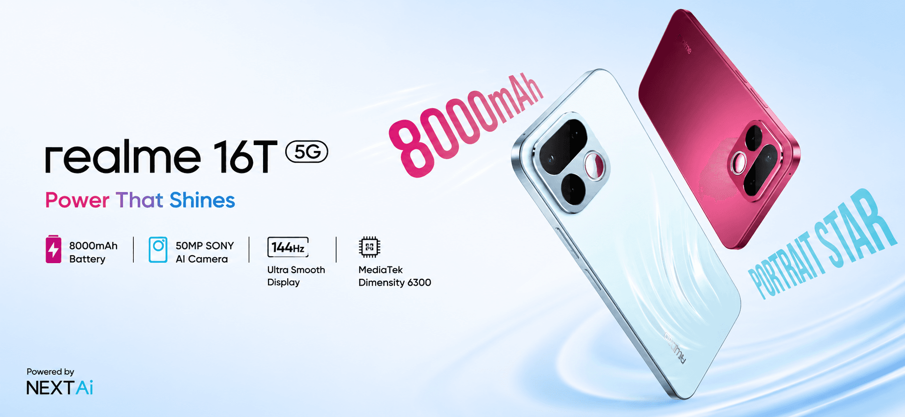 Le Realme 16T avec batterie 8 000 mAh